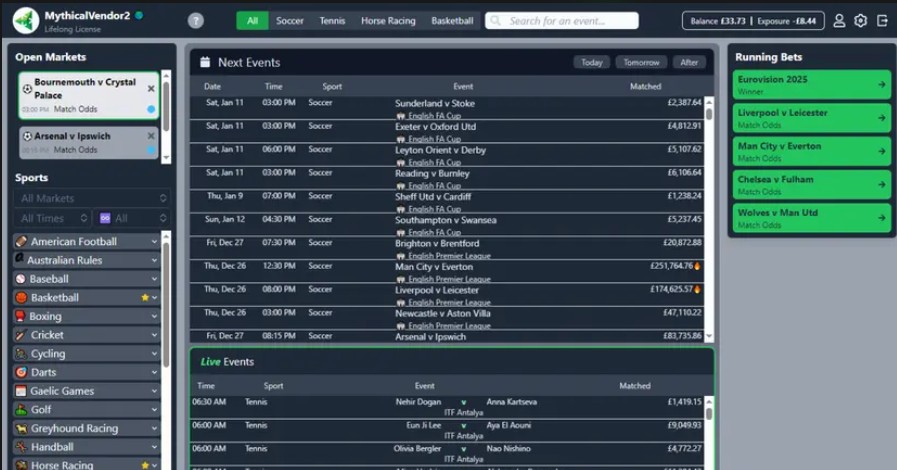 Traderline Interface